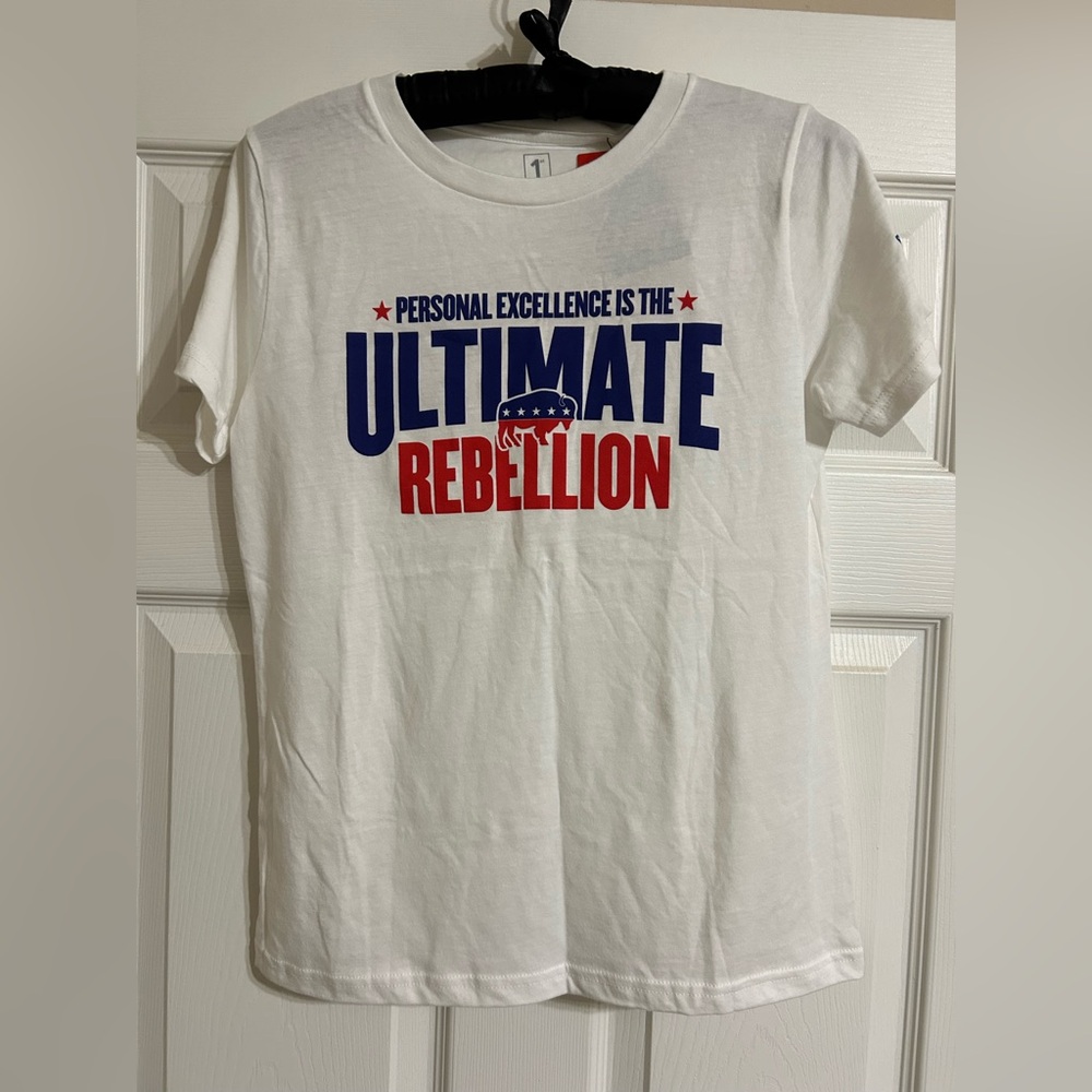Personal Excellence ultimate rebellion white shirt small Andy Real AF 1st Phorm